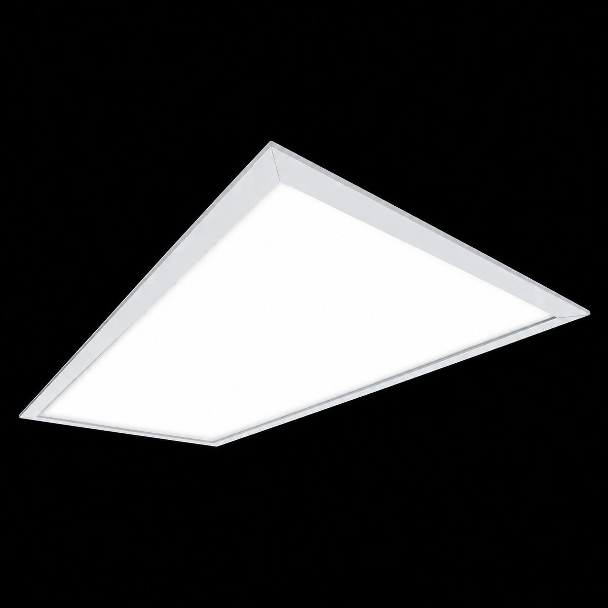 2 ft x 4 ft LED panel light with white frame