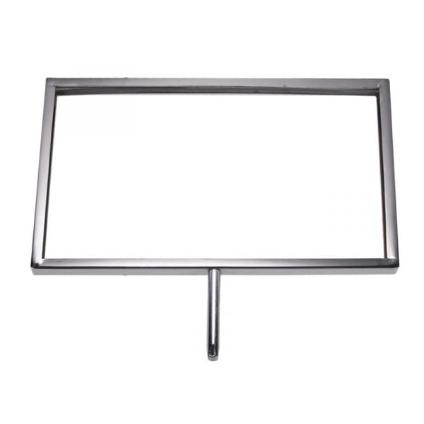 Framed Cardholder with 3-in Swedge Stem – Chrome