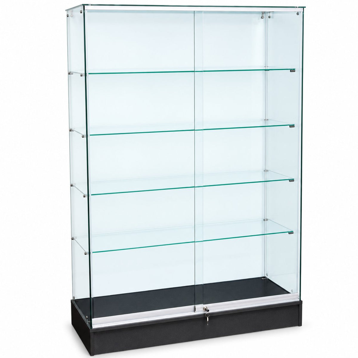 Full Vision Frameless Retail Wallcase – Black