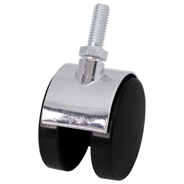 60MM Caster without Brake - Chrome - 3/8" Stem