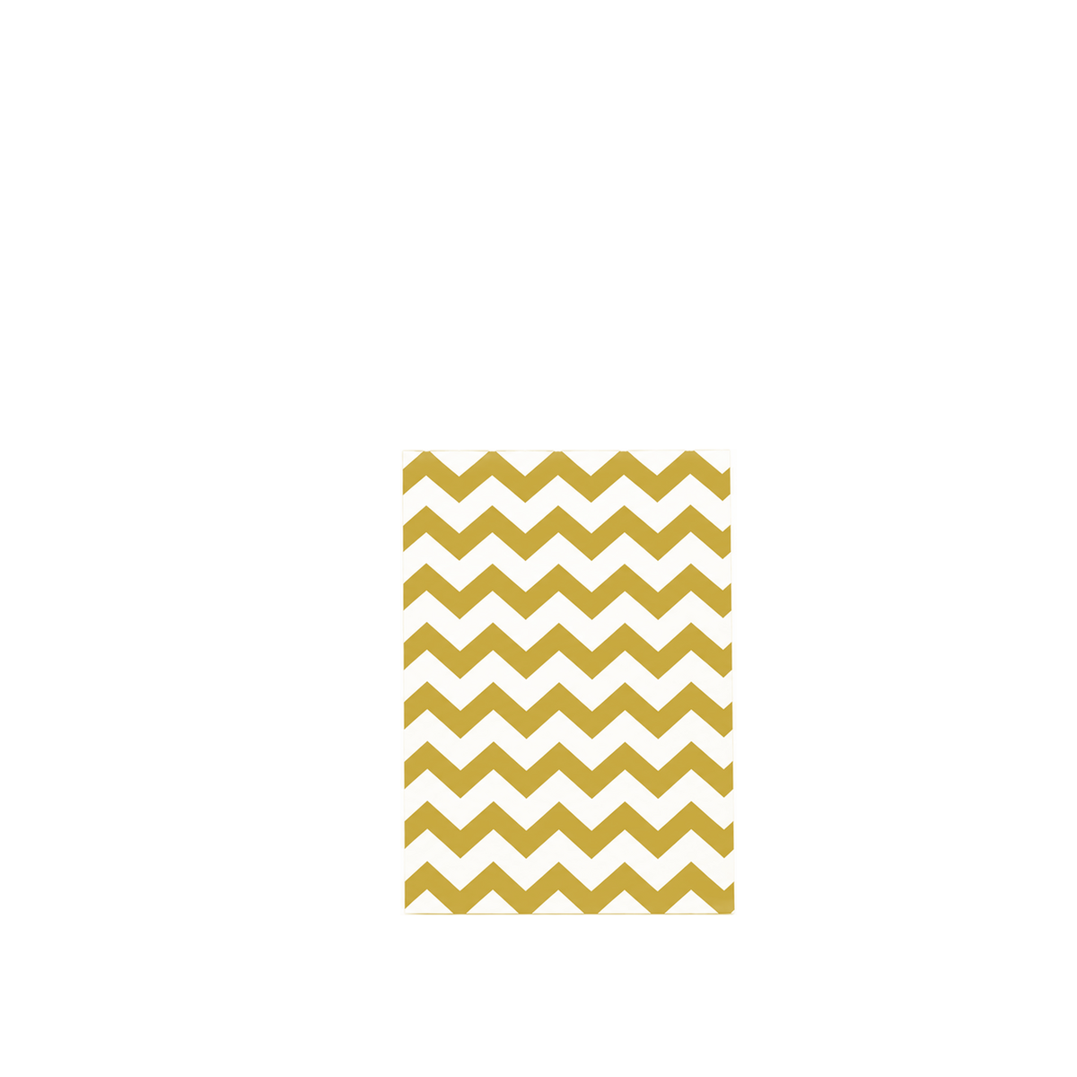 Gold Chevron Jewelry Bag — 4x6 — Kraft footprint