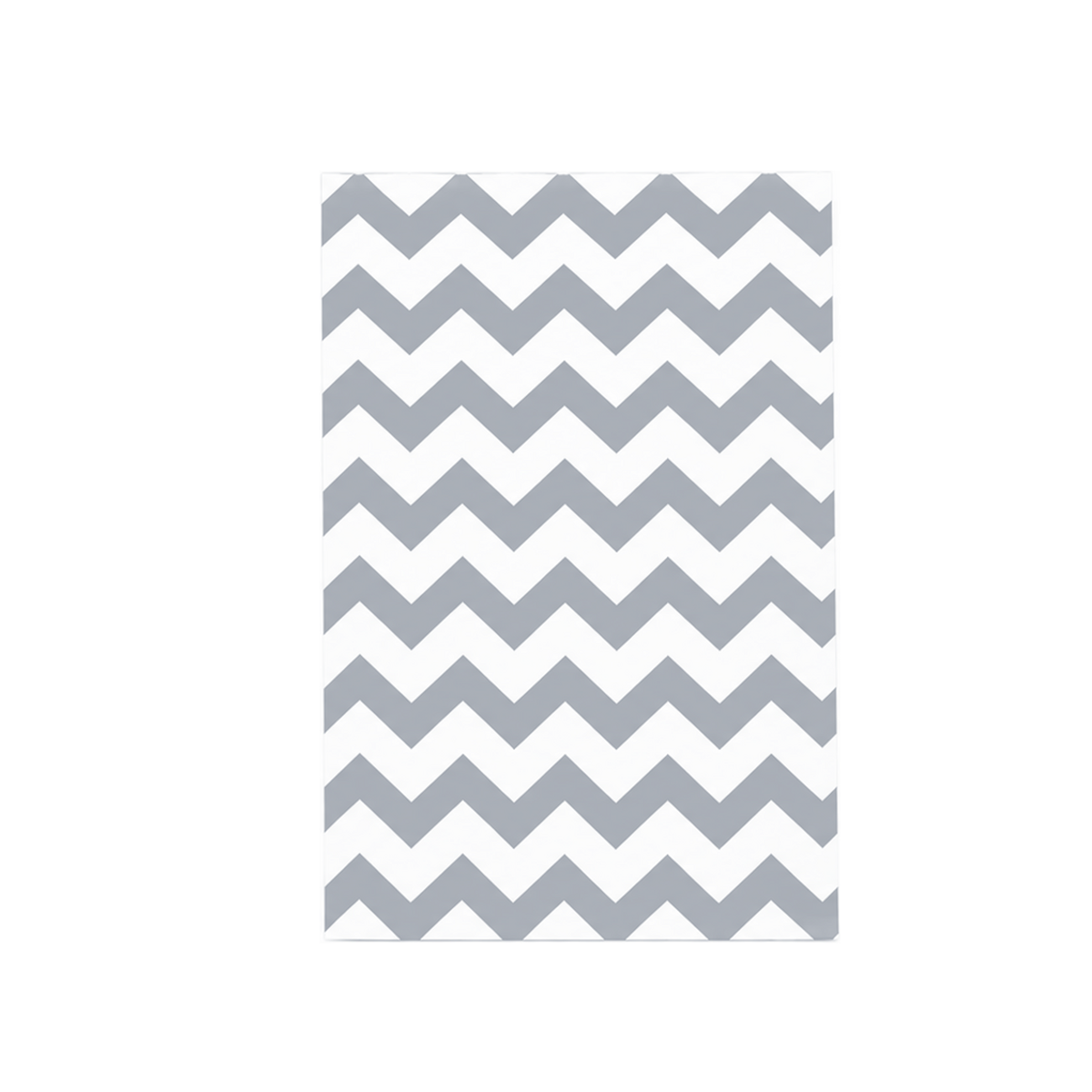 Silver Chevron Jewelry Bag — 6x9 — Kraft footprint