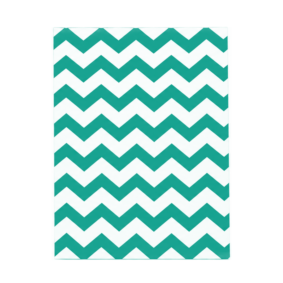 Teal Chevron Jewelry Bag — 8-1/2x11 — Kraft footprint