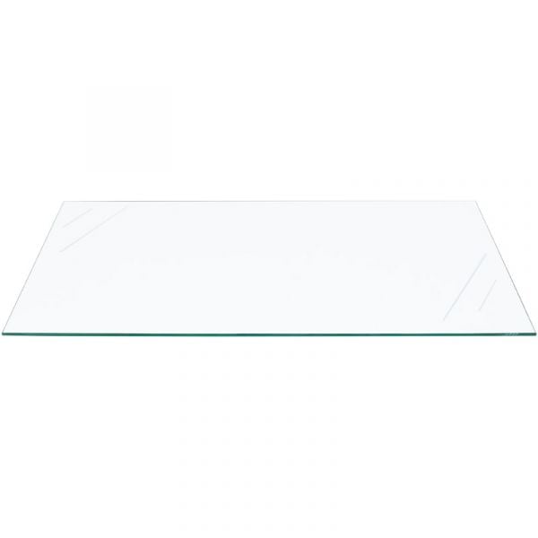 Clear tempered glass shelf — 10 × 24 in