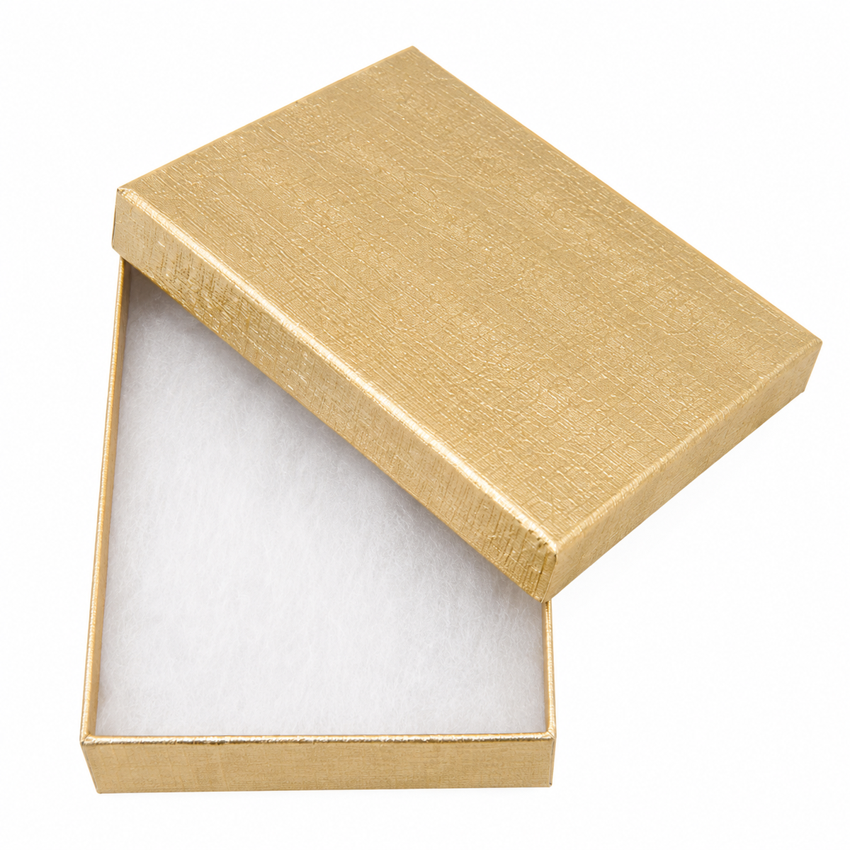 Gold Linen Large Jewelry Box