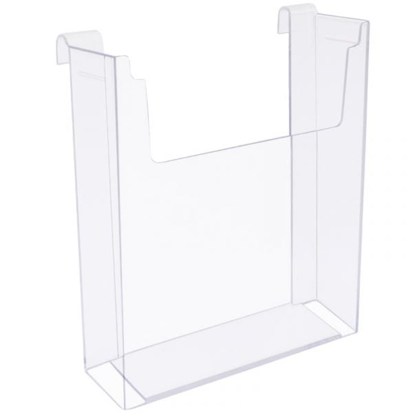 8-1/2"W x 11"H Literature Holder - Clear - Gridwall