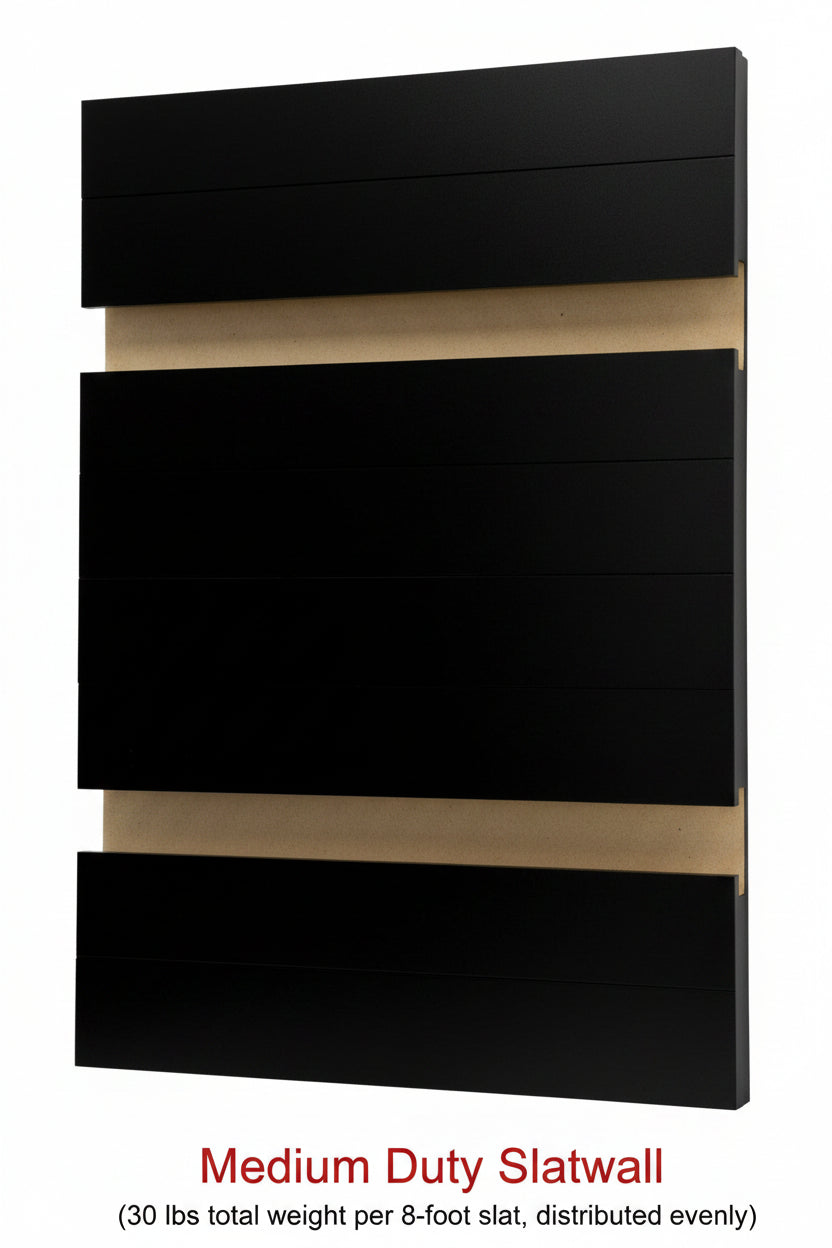 Imported Slatwall - Black
