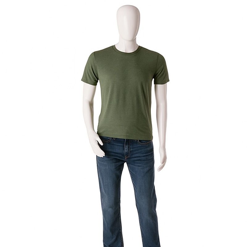 Plastic Male Mannequin White M2GW-TAB wearing apparel