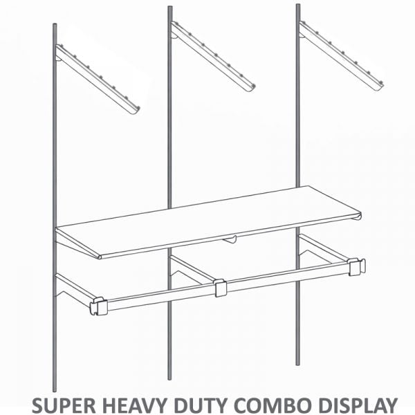 Wall Display Combo - Super Heavy Duty