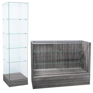 Display Cases - Rustic Gray