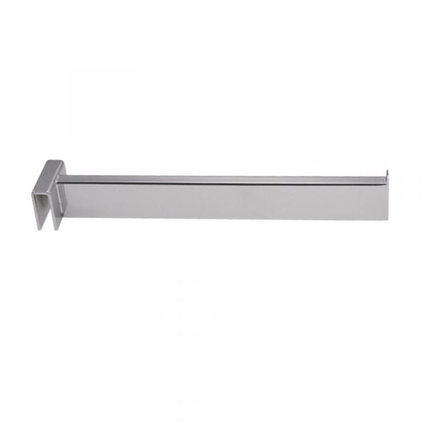 12" Rectangular Tube Faceout - Chrome