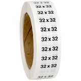 Size 32x32 labels