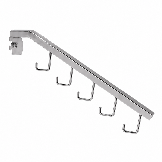 Chrome 5 hook square tube waterfall for universal slot – 33007CH
