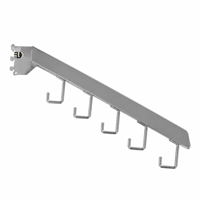Chrome 5 hook rectangular tube waterfall for universal slot – 33107CH