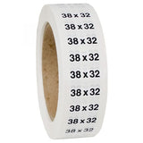 Size 38x32 labels