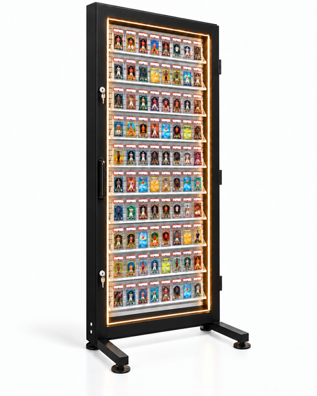 H006B trading card display, enhanced angled view