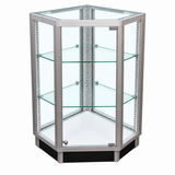 Extra Vision Retail Corner Case with Locking Swing Door