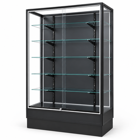 SGCXW4RB Radius Edge Retail Wallcase right-facing angled view