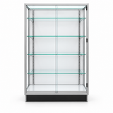 SGWC4 Extra Vision Retail Wallcase aluminum front view