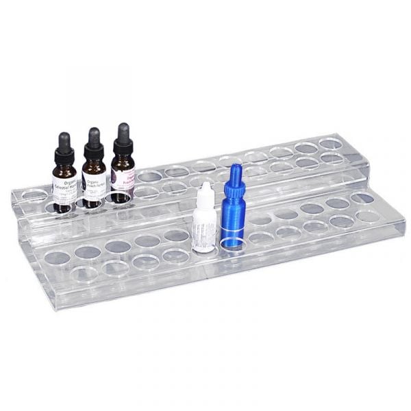 Acrylic Display Holds 46 Bottles
