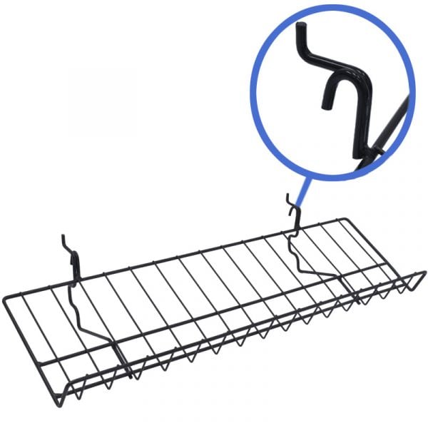 Black 6.5" x 46" candy wire shelf