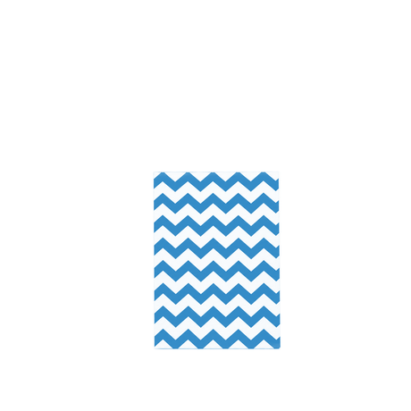 Blue Chevron Jewelry Bag — 4x6 — Kraft footprint