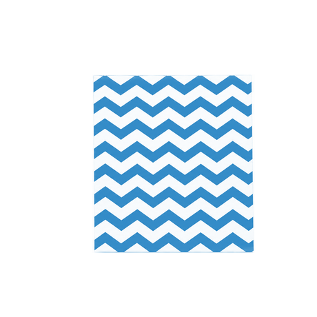 Blue Chevron Jewelry Bag — 5x7 — Kraft footprint