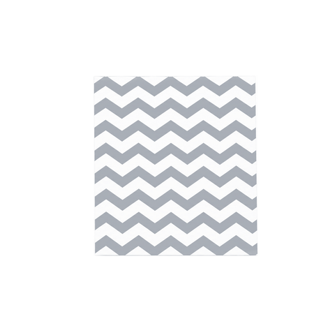 Silver Chevron Jewelry Bag — 5x7 — Kraft footprint