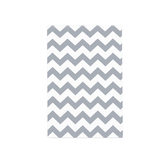 Silver Chevron Jewelry Bag — 6x9 — Kraft footprint