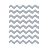Silver Chevron Jewelry Bag — 8-1/2x11 — Kraft footprint