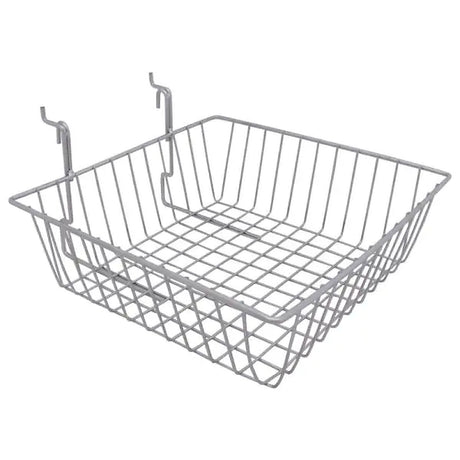 Chrome 12 x 12 x 4 Gridwall Slatwall Basket
