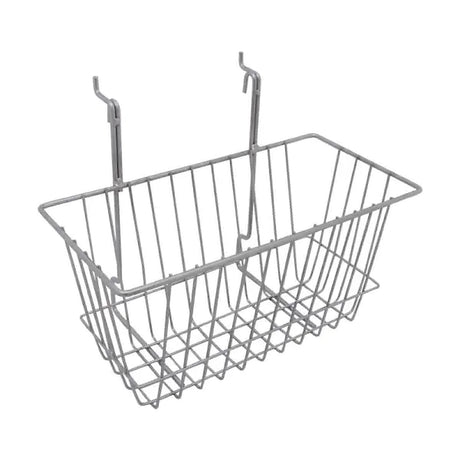 Chrome 12 x 6 x 6 Gridwall Slatwall Basket