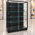 Black Extra Vision Retail Wallcase with fully solid black backing