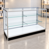 6ft-aluminum Extra Vision Retail Showcase in a retail store