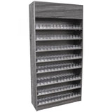 Full Wallcase Display Cabinet with Acrylic Push-Back Cigarette Dispenser