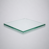 Clear tempered glass shelf — 12 × 12 in