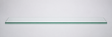 Clear tempered glass shelf — 12 × 48 in
