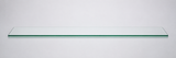 Clear tempered glass shelf — 12 × 48 in