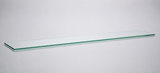 Clear tempered glass shelf — 12 × 66 in
