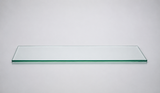 Clear tempered glass shelf — 14 × 24 in
