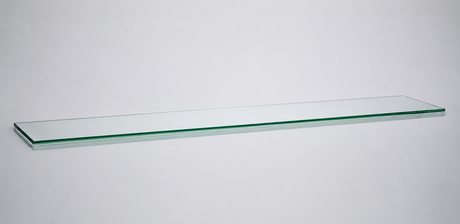 Clear tempered glass shelf — 14 × 66 in