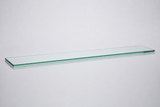 Clear tempered glass shelf — 8 × 36 in