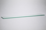 Clear tempered glass shelf — 8 × 48 in
