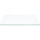 Clear tempered glass shelf — 12 × 56 in