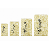 Goldtone Flower Paper Gift Bag size guide