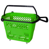 Shopping Basket on Wheels with Pull Handle