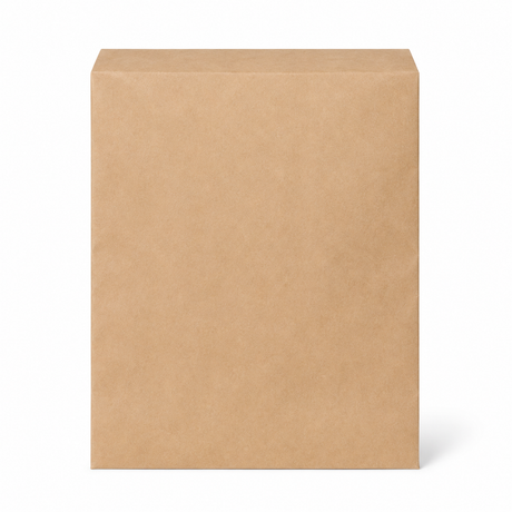 Plain kraft jewelry bag, 8-1/2 x 11 inches