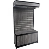 LED Slatwall Display with Storage