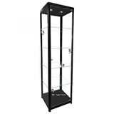 Fullvision Lighted Retail Glass Tower Display