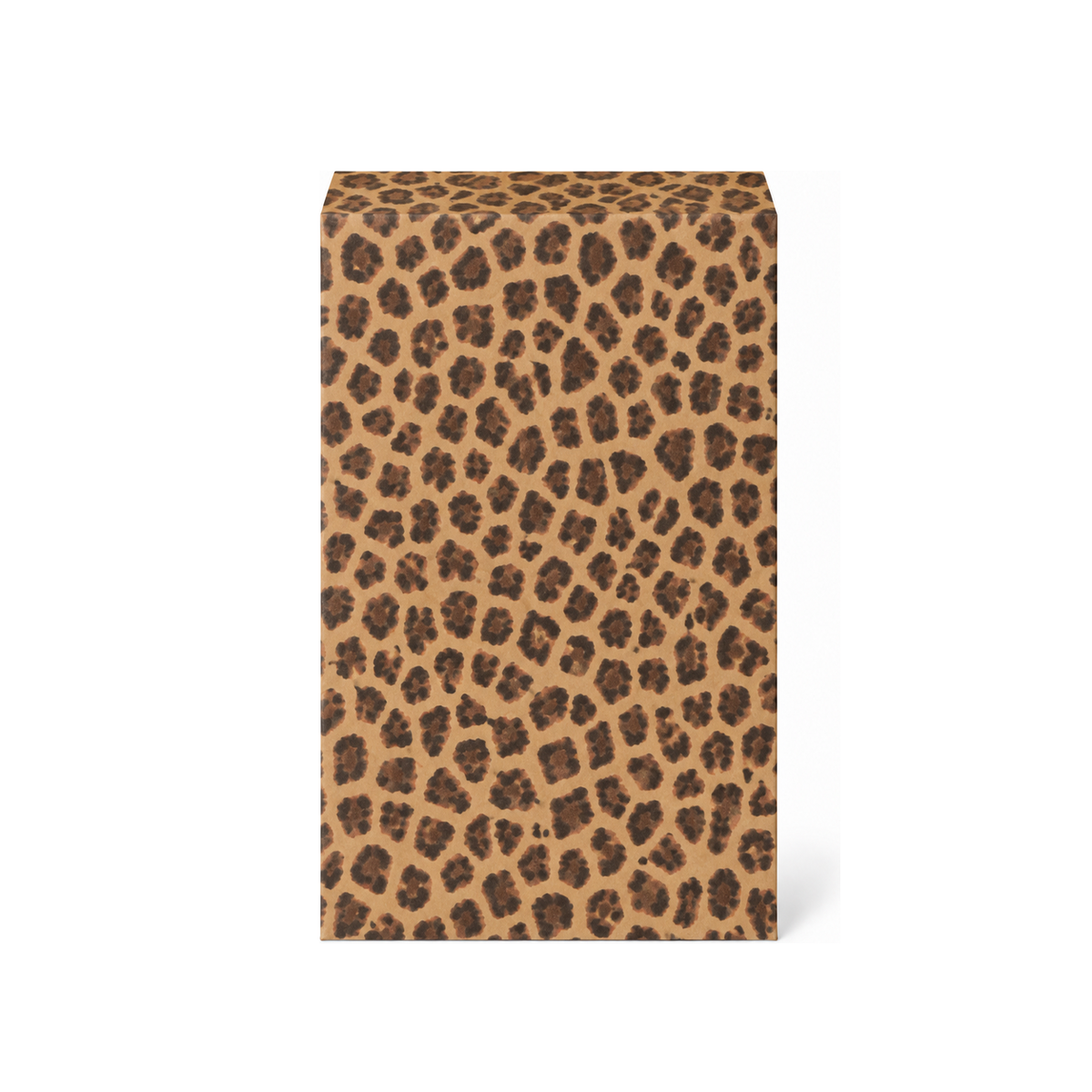 Leopard Kraft Paper Jewelry Bag — 6x9 — Kraft footprint